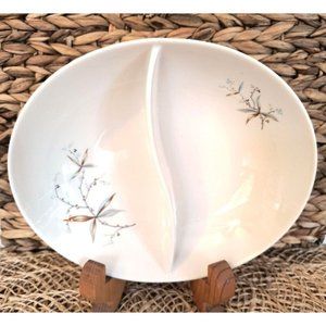 Vintage Syracuse Carefree Finesse Divided Bowl, EUC